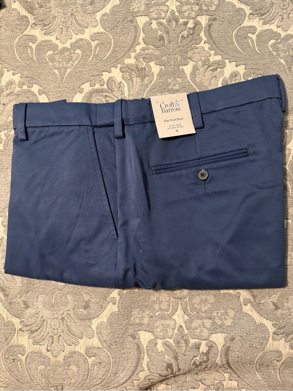 croft & barrow Men's Flat-Front Dress Pants in Blue